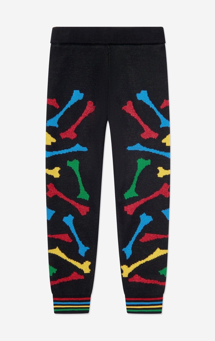 Amiri Kids Bones Stacked Joggers in Black