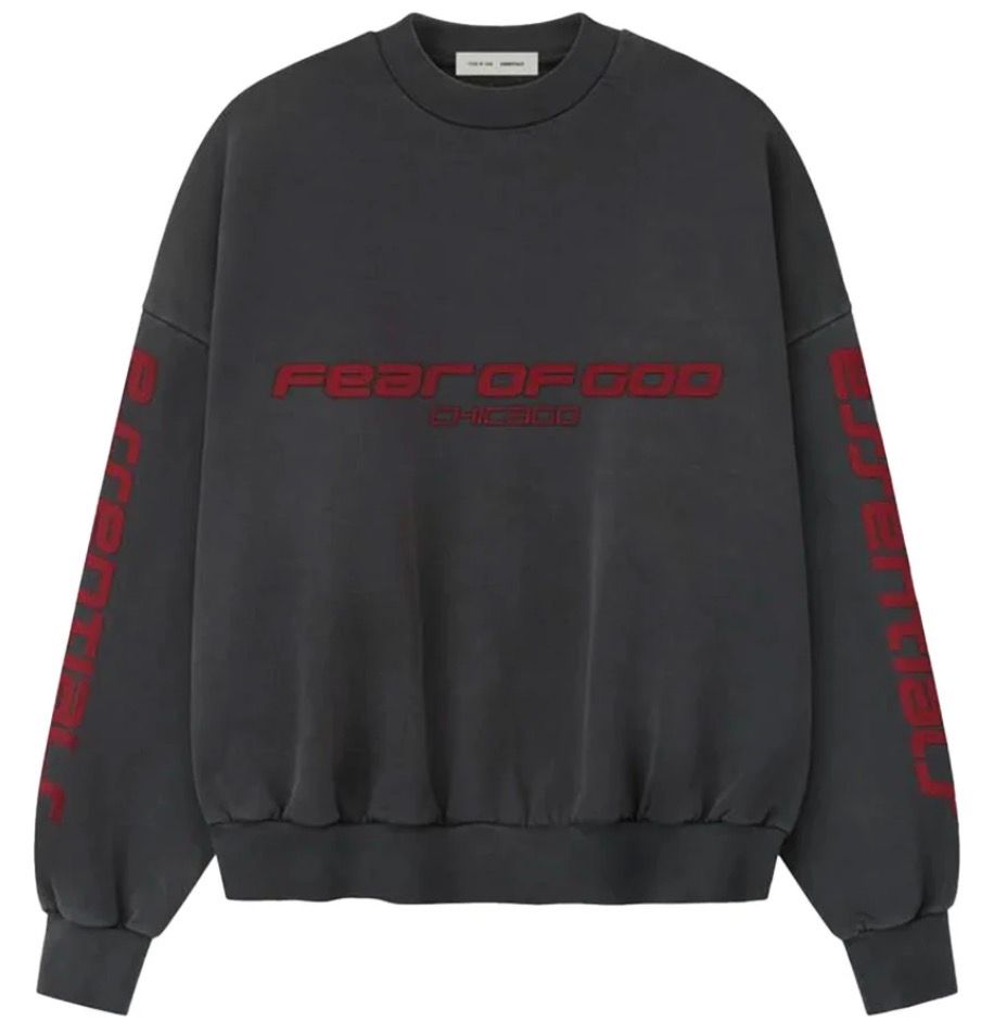 Fear of God Essentials Iron Grey Cropped Crewneck