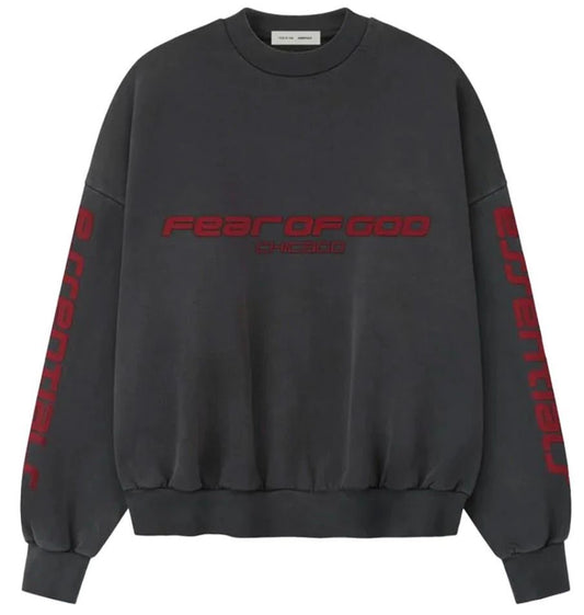 Fear of God Essentials Iron Grey Cropped Crewneck