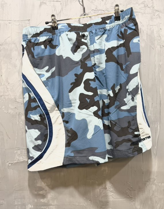 Supreme Curved Track Short (Blue Camo)