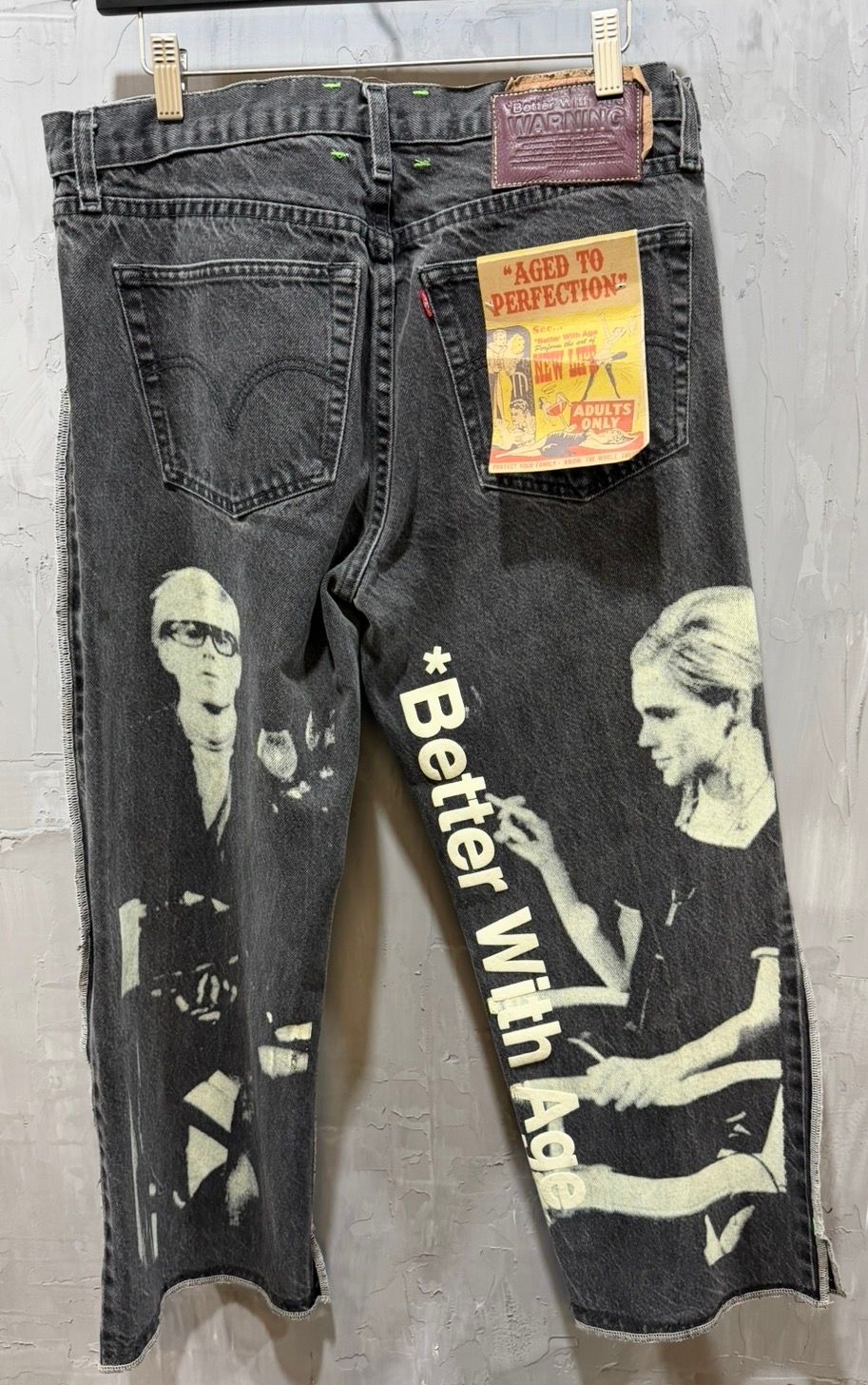 BETTER WITH AGE DERBY PLEATED DENIM "BLACK"