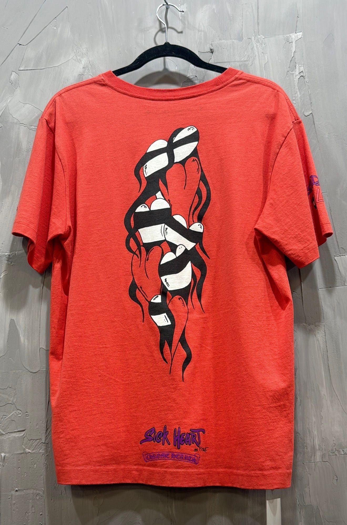CHROME HEARTS MATTYBOY SICK HEART SS ORANGE