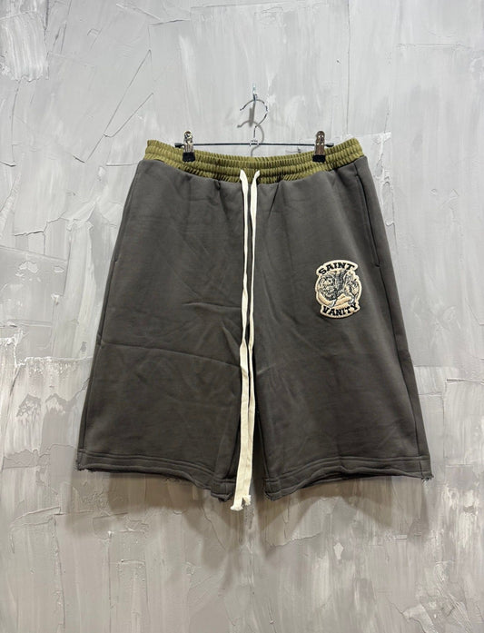 SAINT VANITY COTTON SHORTS GREY