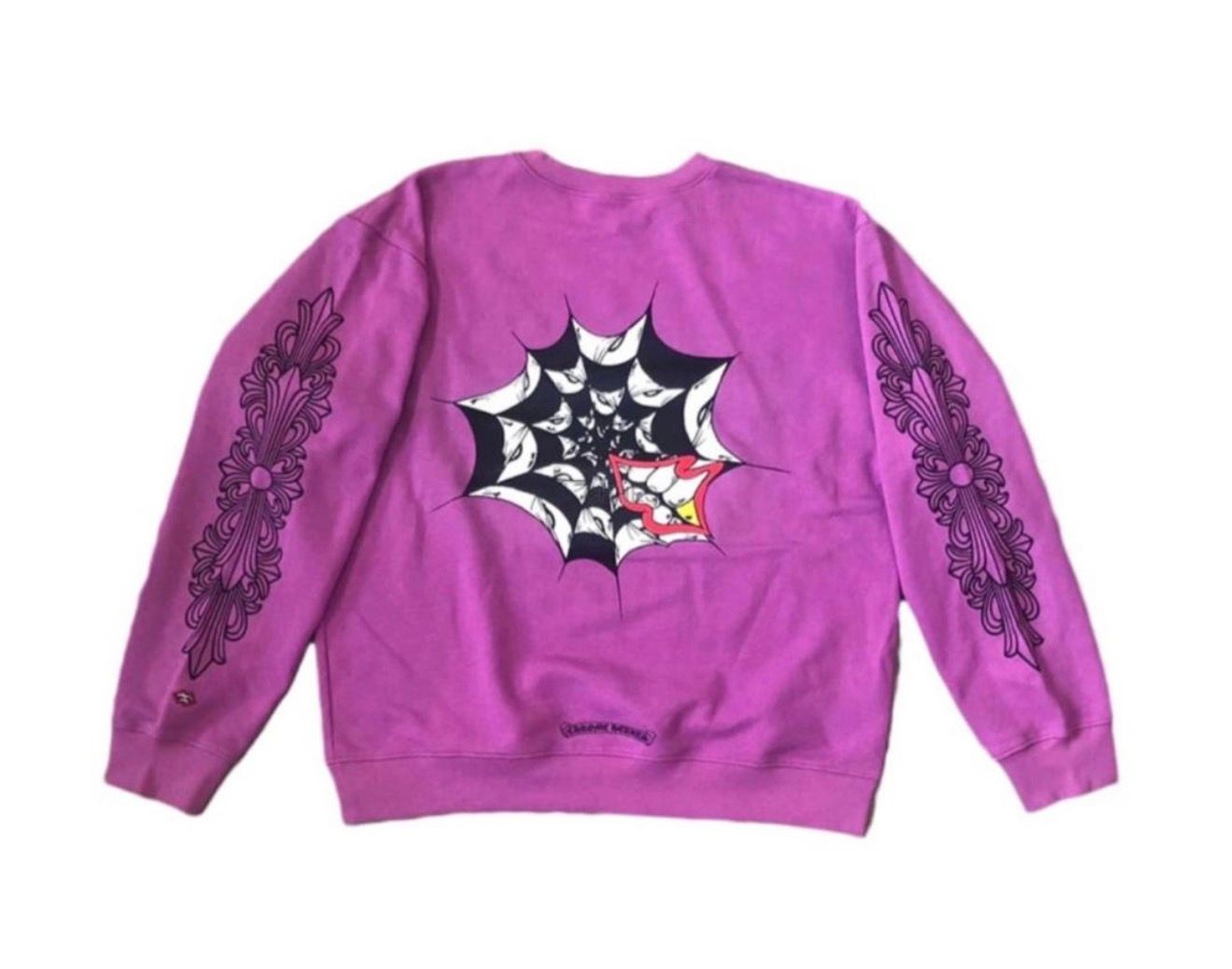 CHROME HEARTS MATTYBOY WEB CREWNECK PURPLE