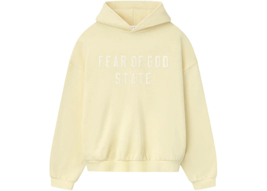 Fear of God Essentials 90's Fleece Hoodie Garden Yellow