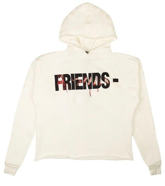 Vlone Keep Enemies close pullover hoodie white
