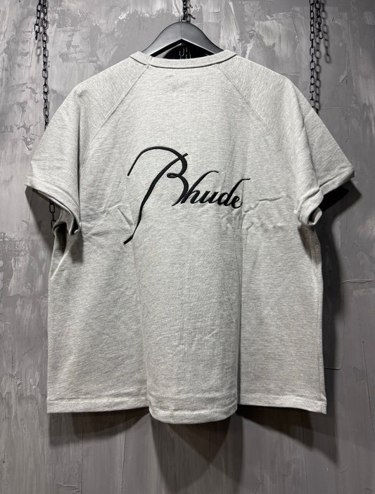 RHUDE Heather Grey Classique Raglan Tee