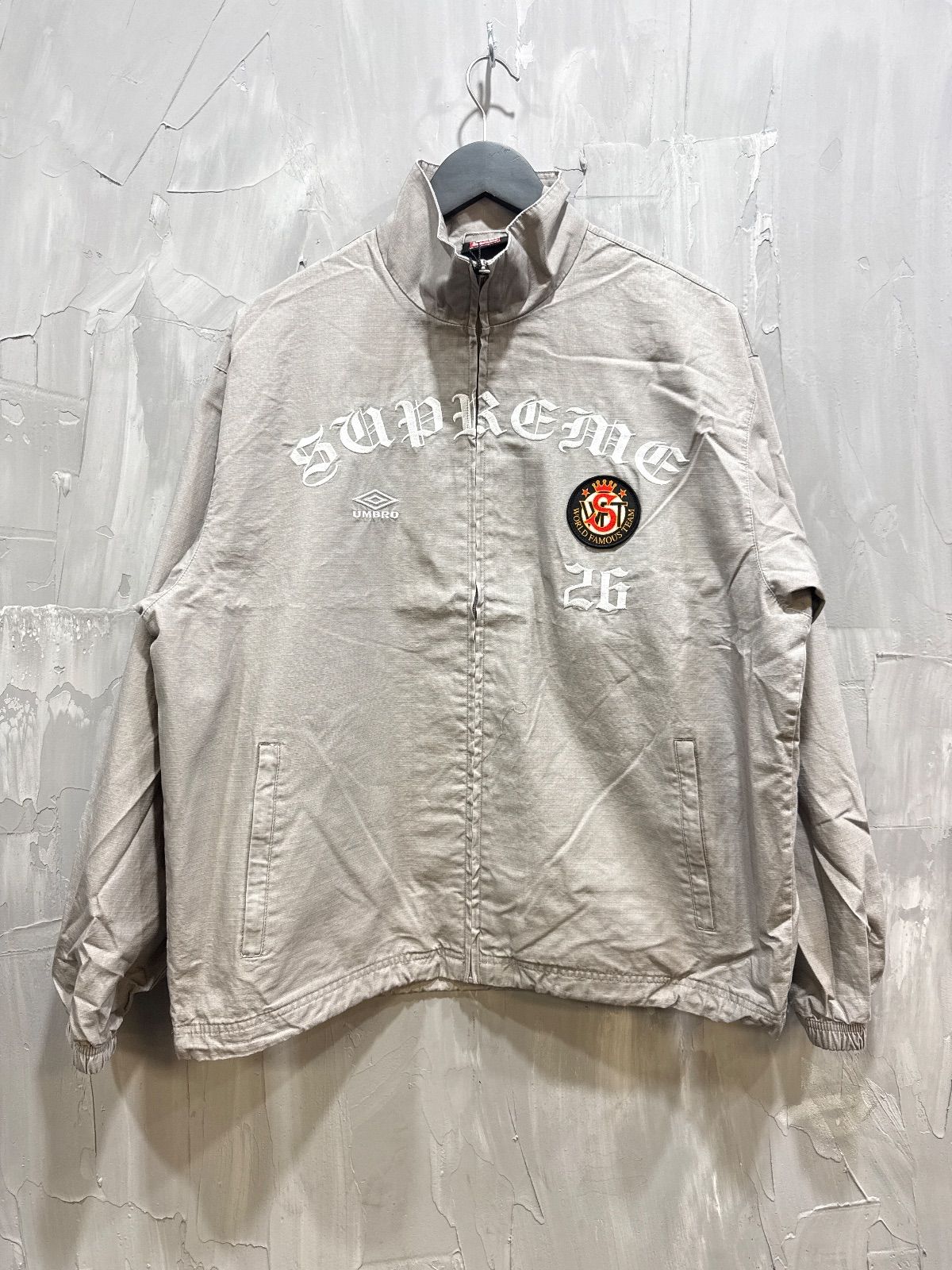Supreme Umbro Ripstop Track Jacket Grey