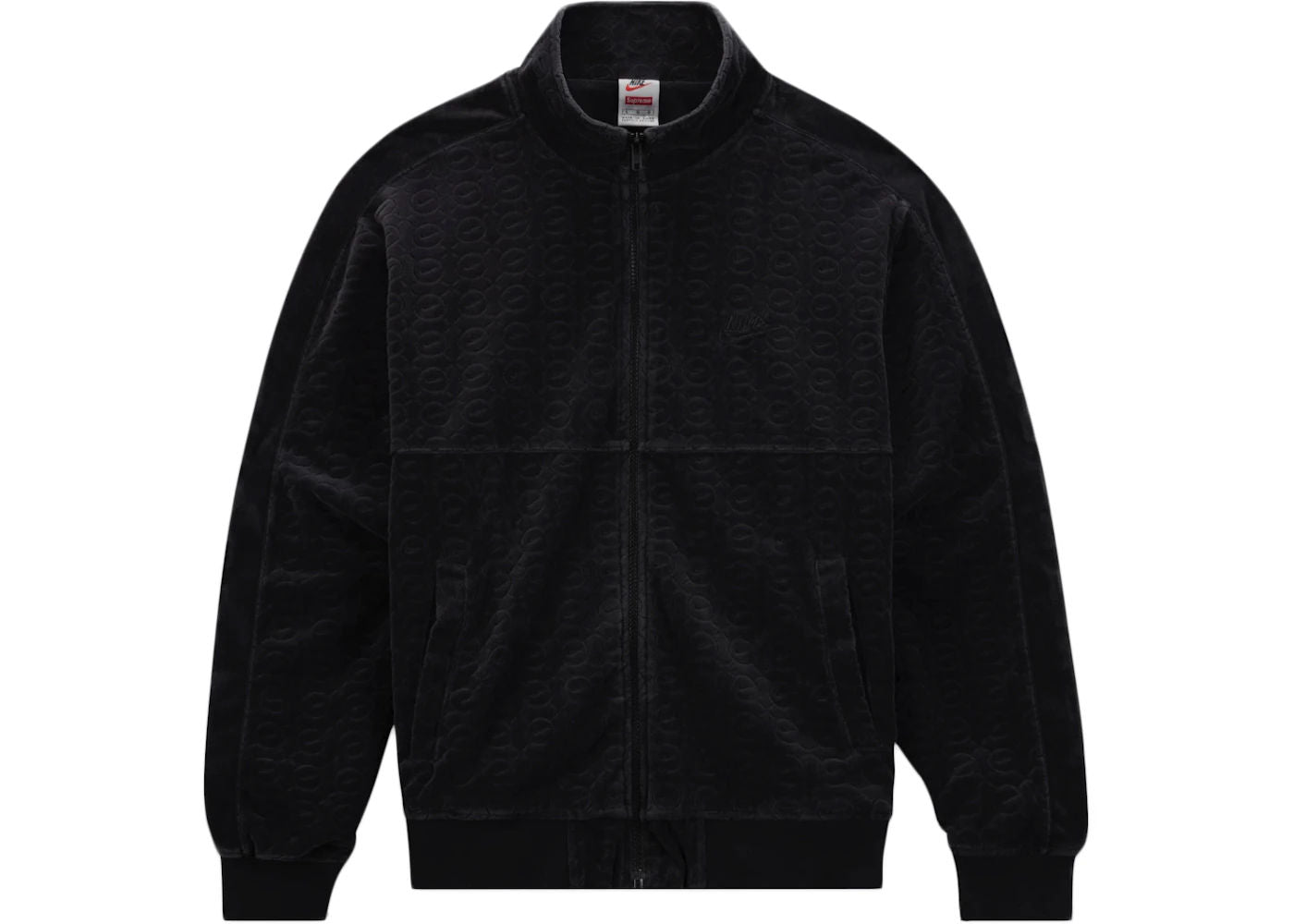 Supreme Nike Velour Track Jacket Black