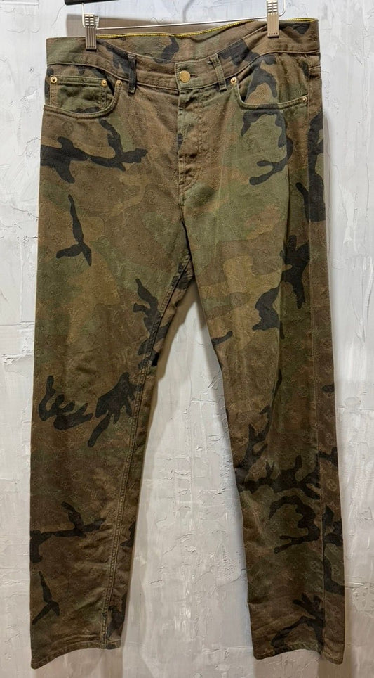 Supreme x Louis Vuitton Jacquard Denim 5-Pocket Jean Camo - Used/Worn