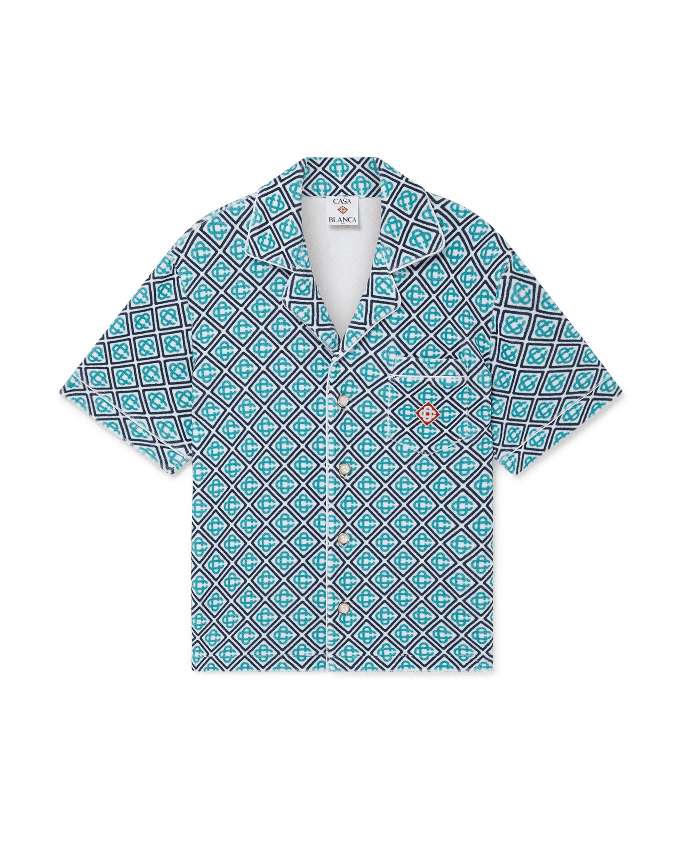 MONOGRAM SHORT SLEEVE TOWELLING SHIRT