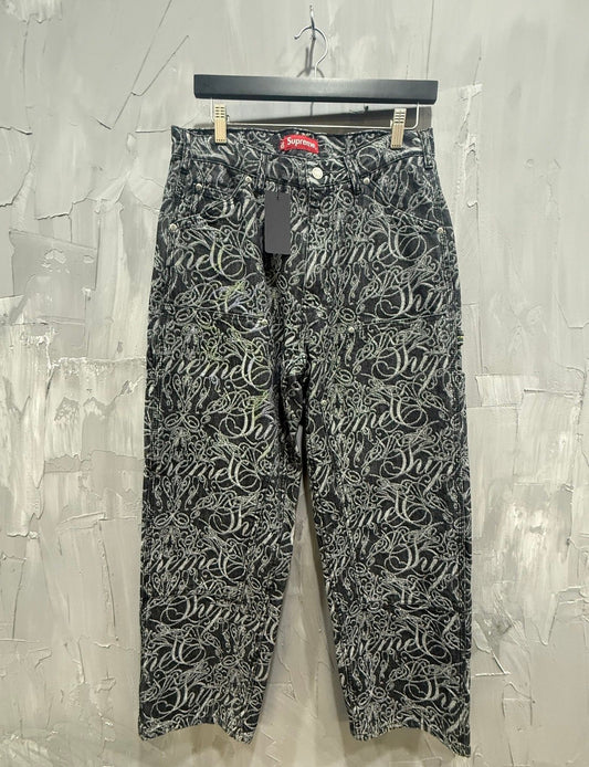 Supreme Handstyle Denim Painter Pants