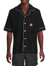 casablanca Terrycloth Monogram Short-Sleeve Shirt