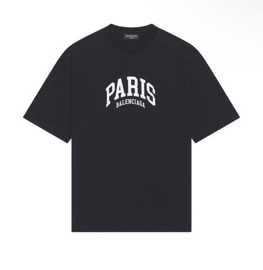 Balenciaga Cities Paris Black T-Shirt