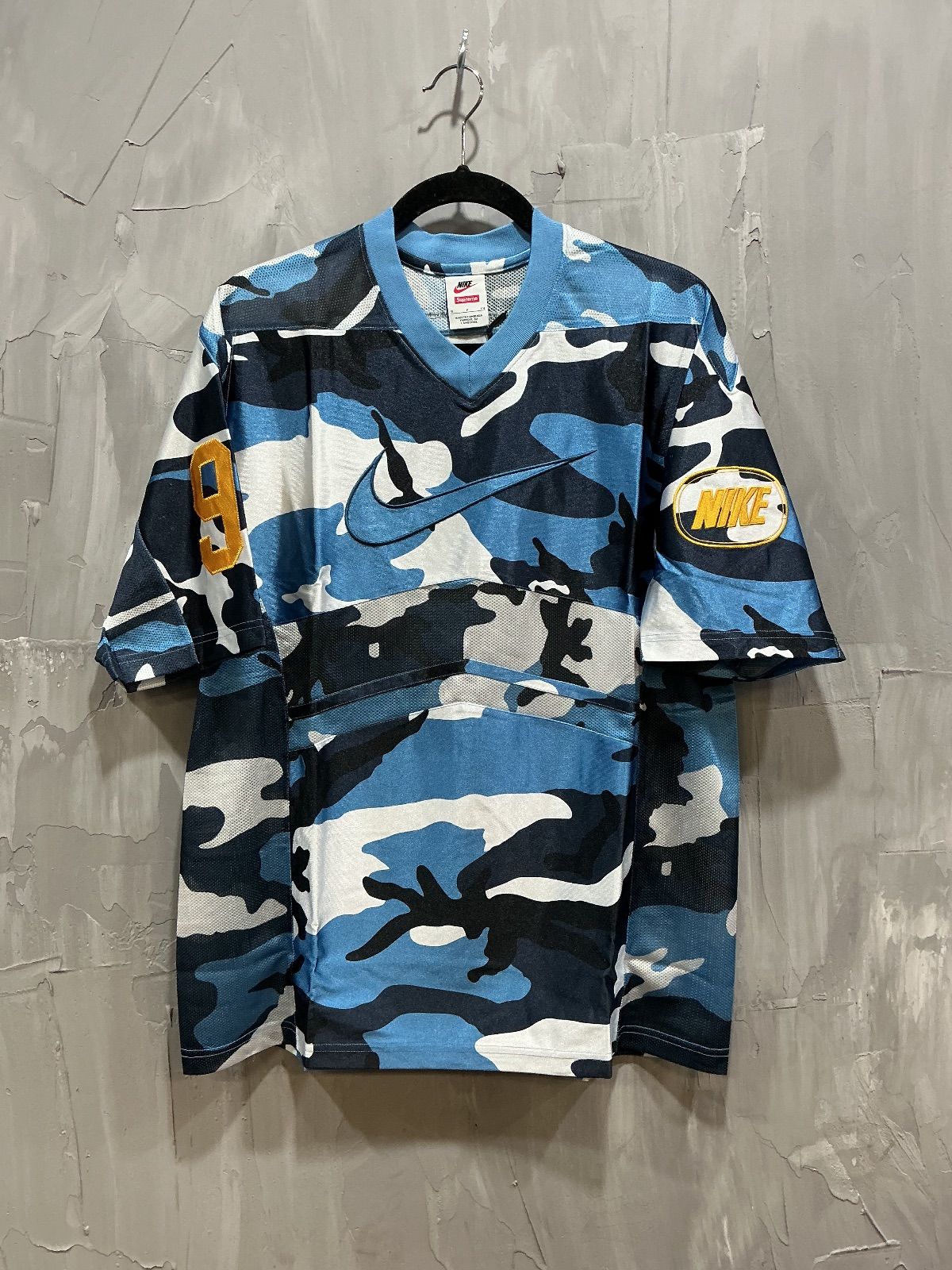 Supreme Nike Football Jersey Blue Camo