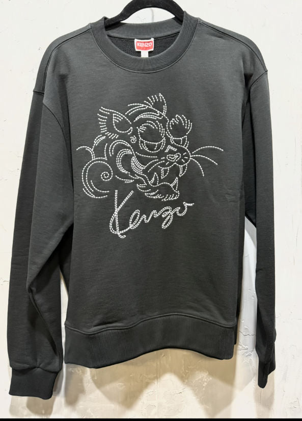 Kenzo gots star Tiger emb sweatshirt black