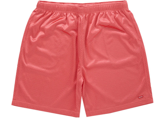 Supreme Small Box Baggy Mesh Short Coral