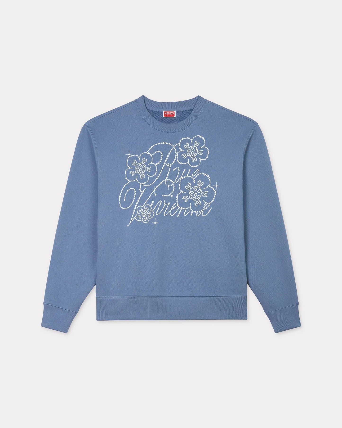 KENZO CONSTELLATION EMBROIDERED SWEATER  BLUE