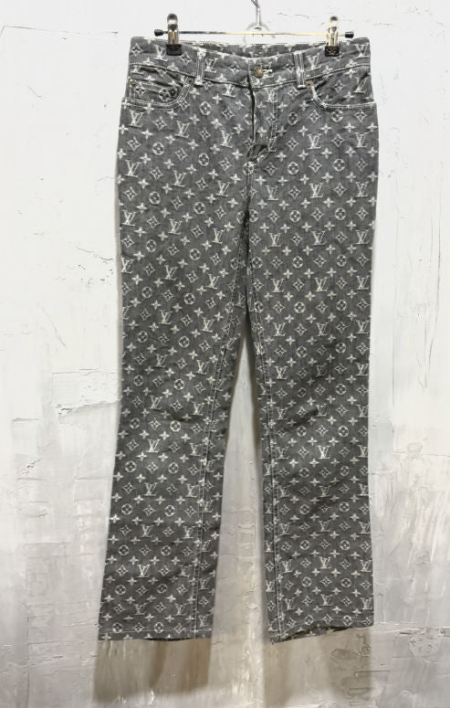 Supreme x Louis Vuitton Jacquard Denim 5-Pocket Jean (Grey) - Used/Worn