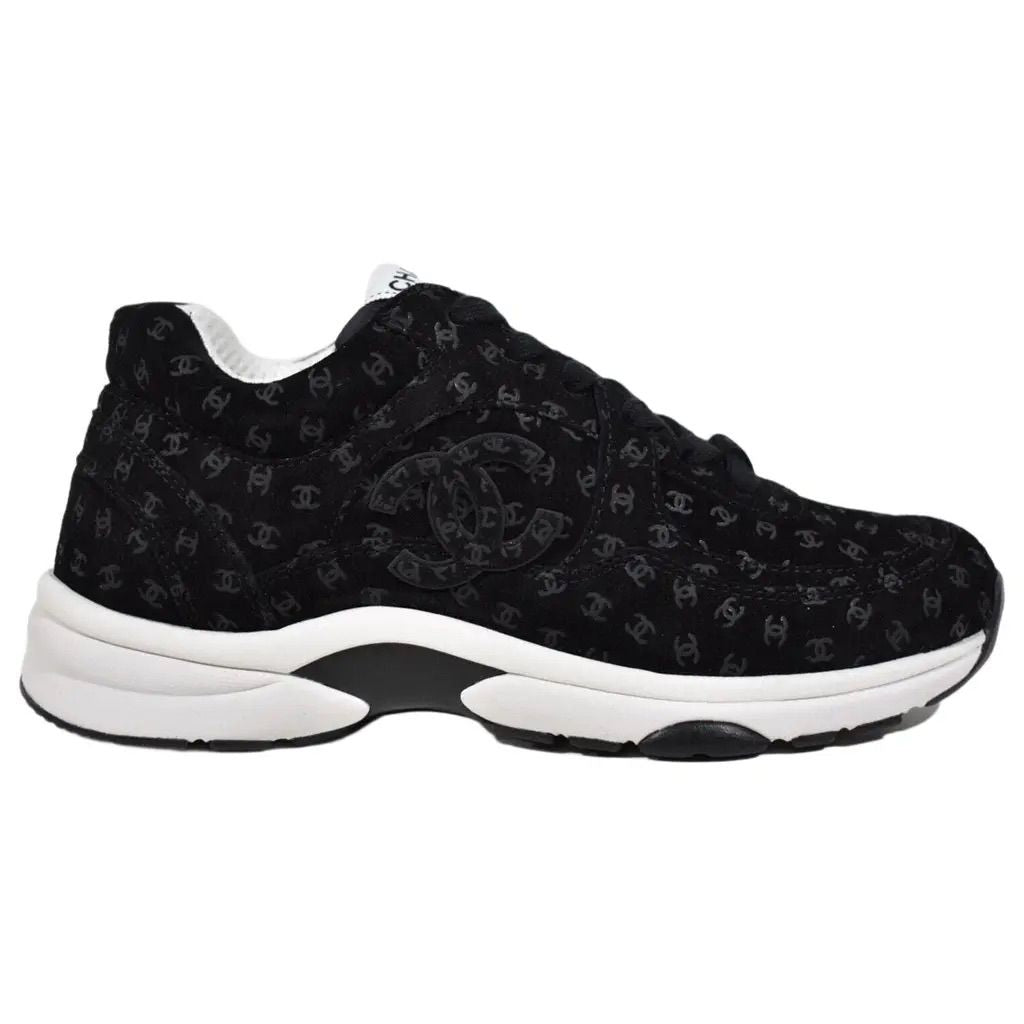 Black monogram Chanel trainers - Like New