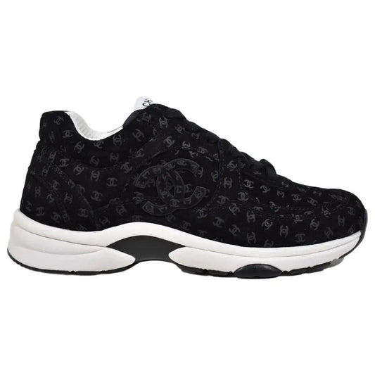 Black monogram Chanel trainers - Like New