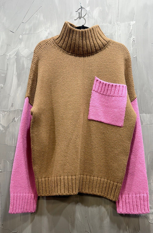 JWANDERSON PATCH POCKET TURTLENECK JUMPER