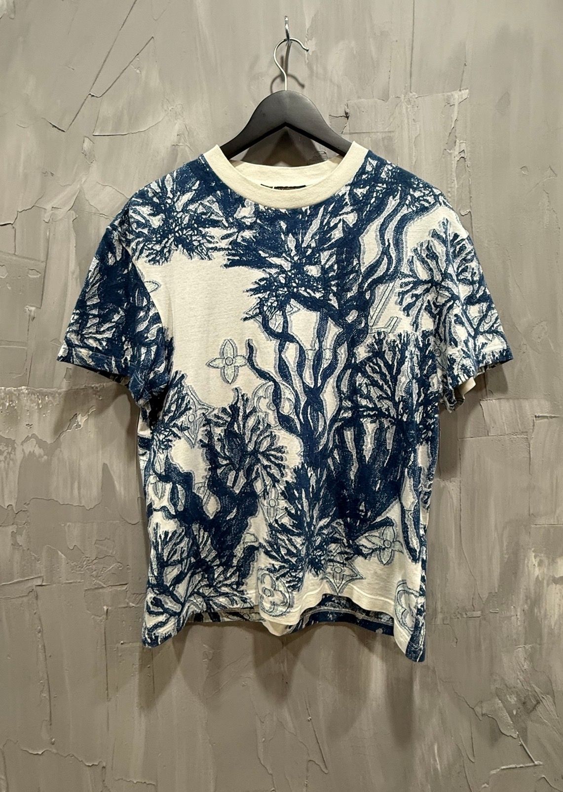 Louis Vuitton Blue & White Aquagarden Monogram T-Shirt - Used/Worn