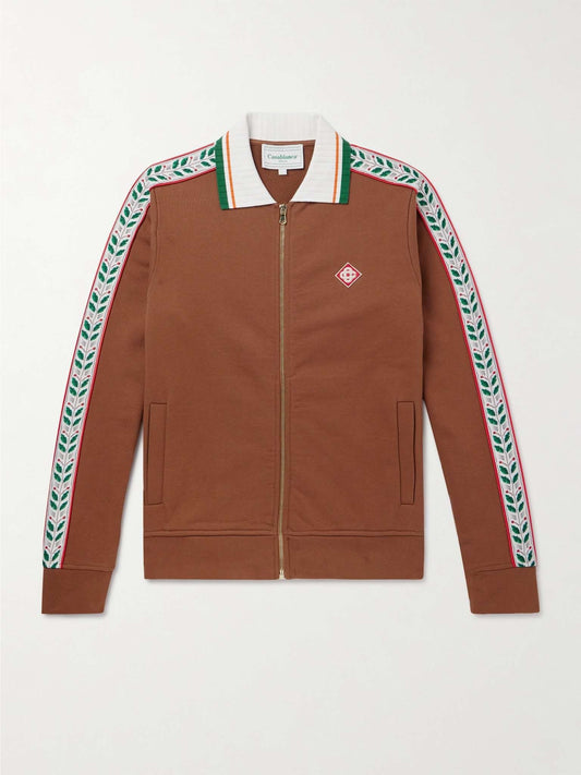 Casablanca Laurel Track Jacket Brown