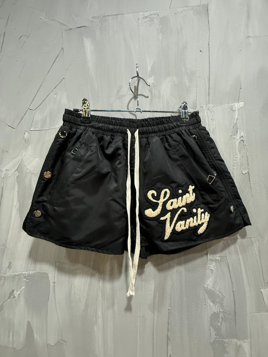 SAINT VANITY WOMENS NYLON SHORT BLACK