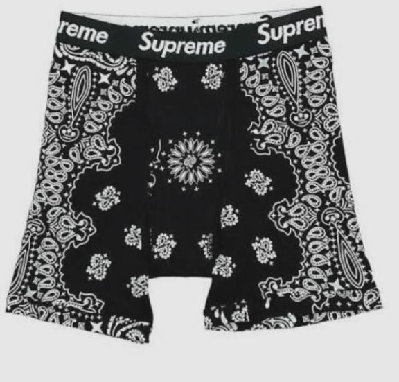 Supreme paisley boxers black