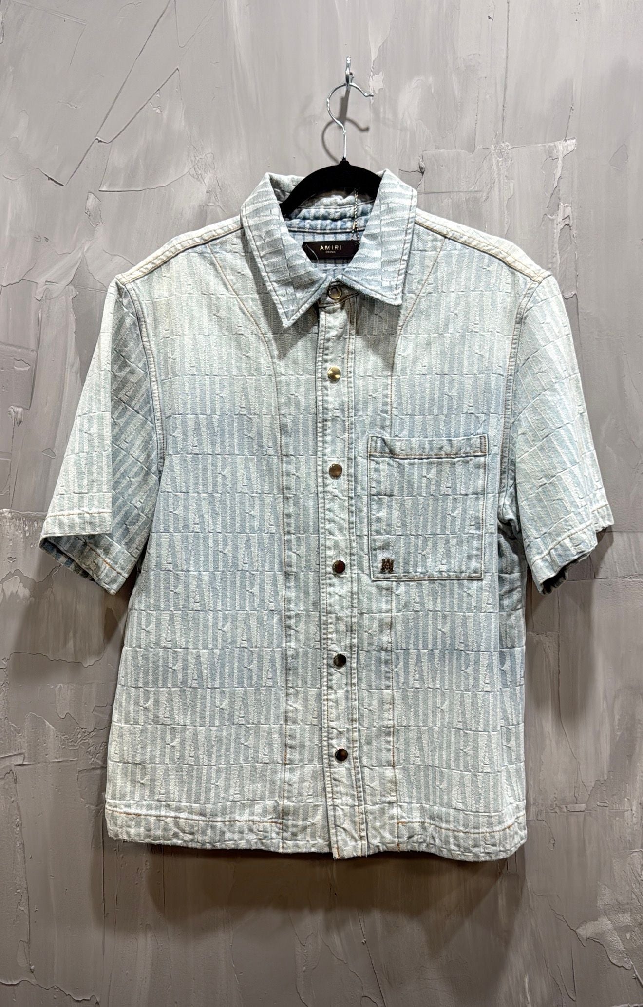 AMIRI JACQUARD SNAP UP SS