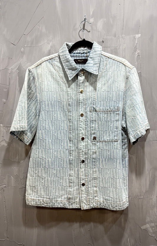 AMIRI JACQUARD SNAP UP SS