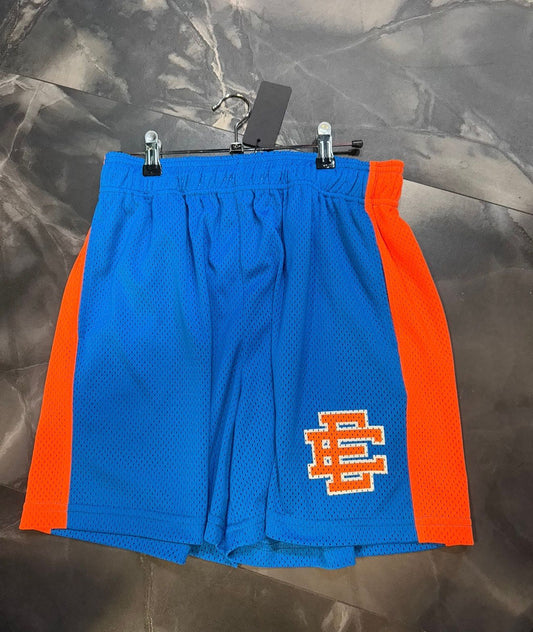 Eric Emmanuel shorts blue with orange