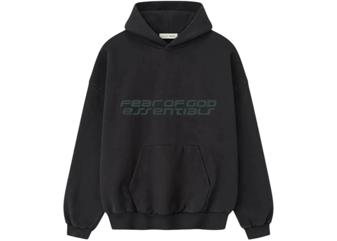 Fear of God Essentials Heavy Fleece 90's Hoodie Vintage Black