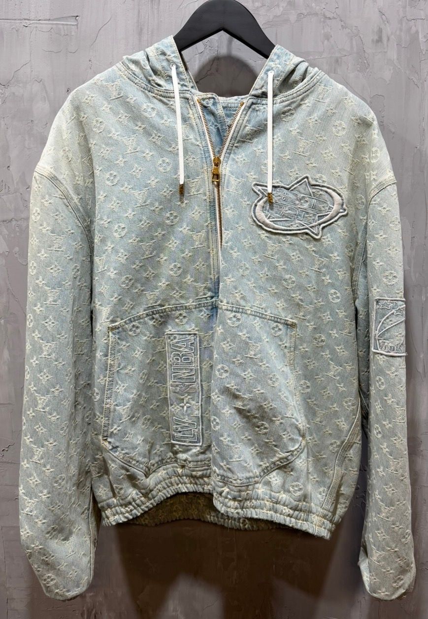 Louis Vuitton x NBA Zip-Through Hoodie Blue - Used/Worn
