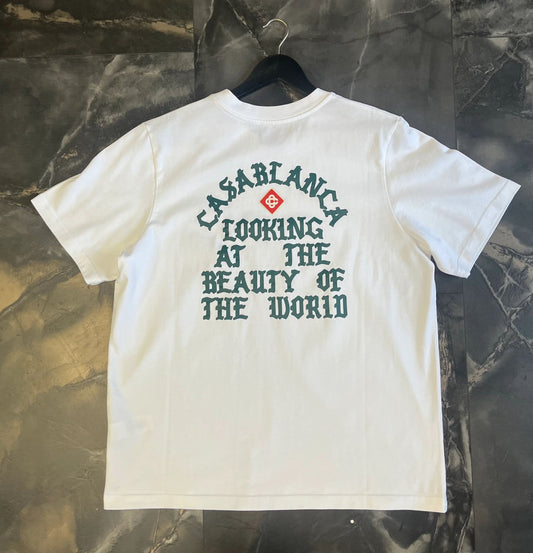 Casa Blanca looking at the Beauty of the World t-shirt