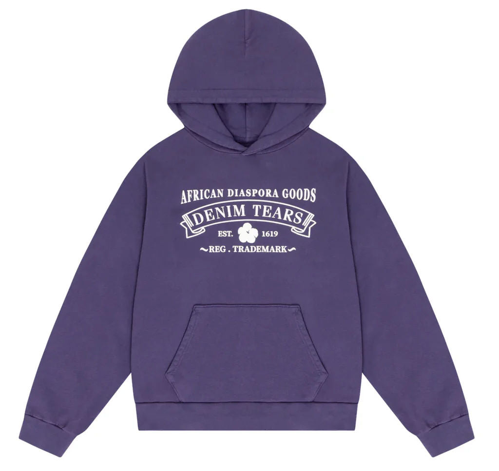 DENIM TEARS ADG PURPLE HOODIE