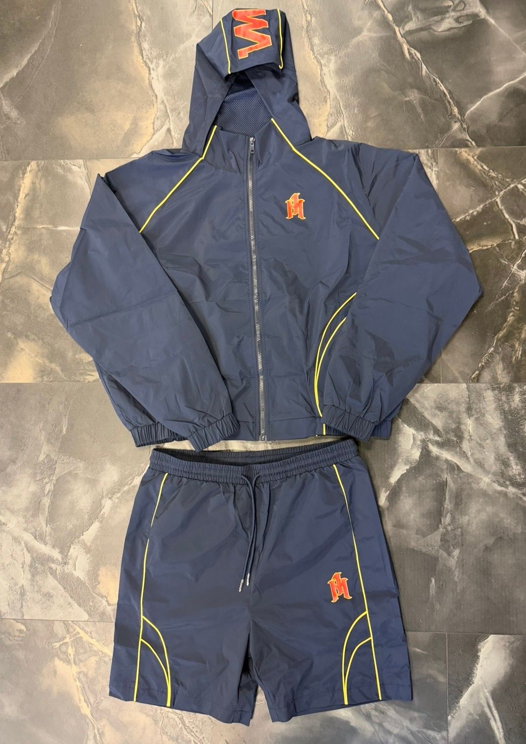 1 Million Nylon Track Suit Navy