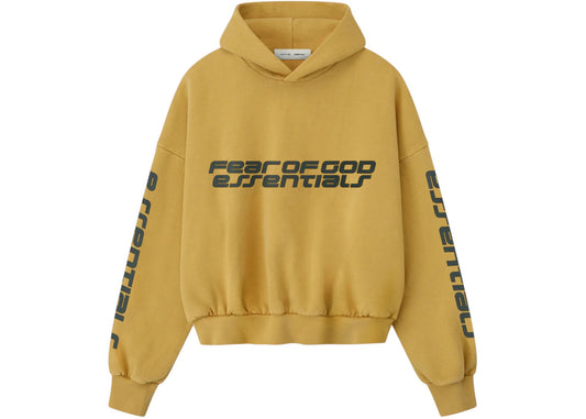 Fear of God Essentials Cropped Relaxed Hoodie Canyon