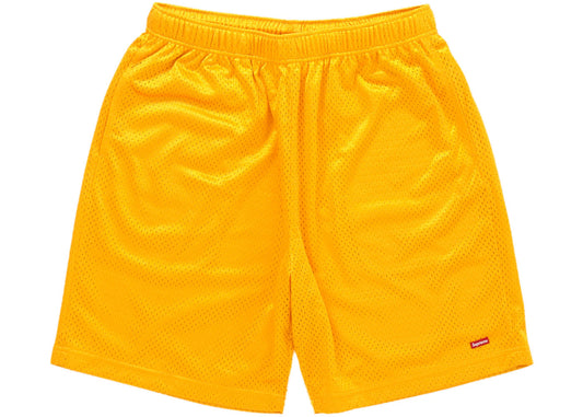 Supreme Small Box Baggy Mesh Short Gold
