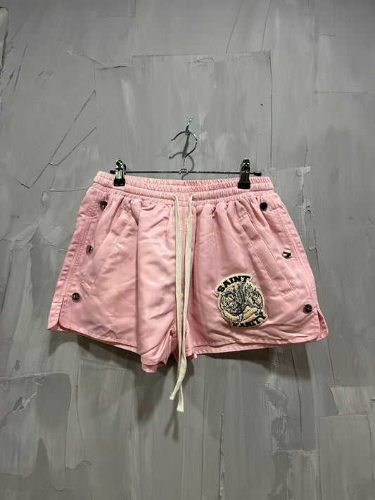 SAINT VANITY WOMENS NYLON SHORT PINK