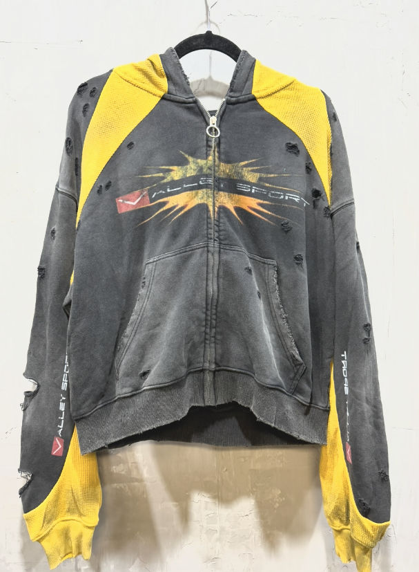 Vale Forever "Lethal" Zip-Up Hoodie Black/Yellow
