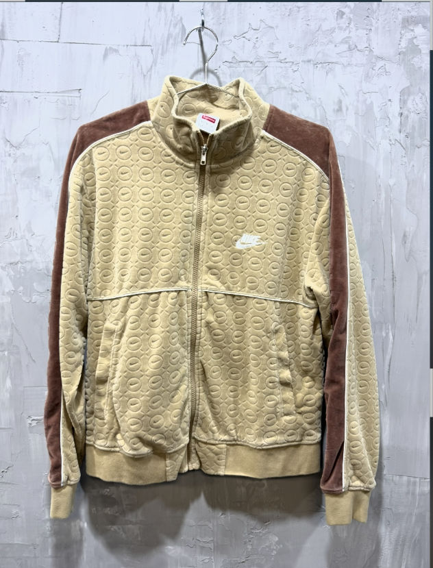 Supreme/Nike Velour Track Jacket Brown