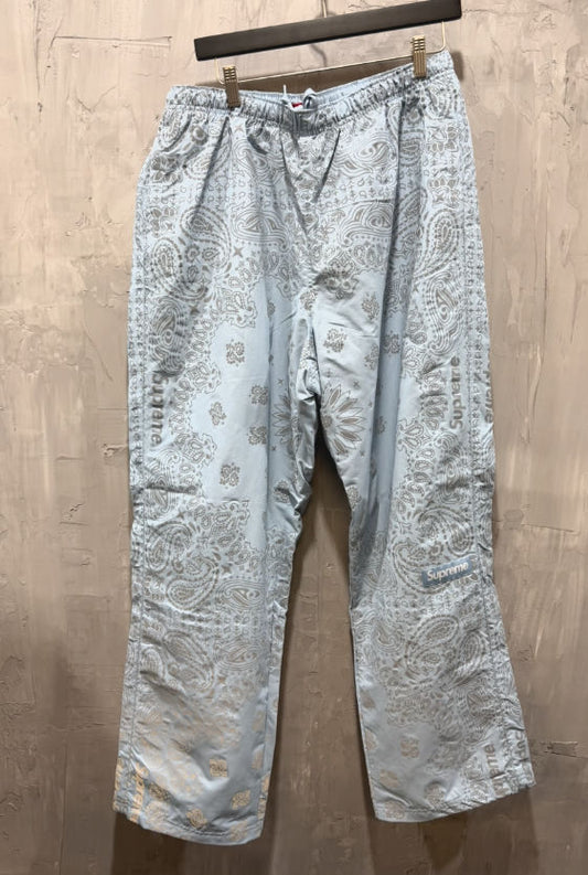 Supreme reflective bandana track pants blue