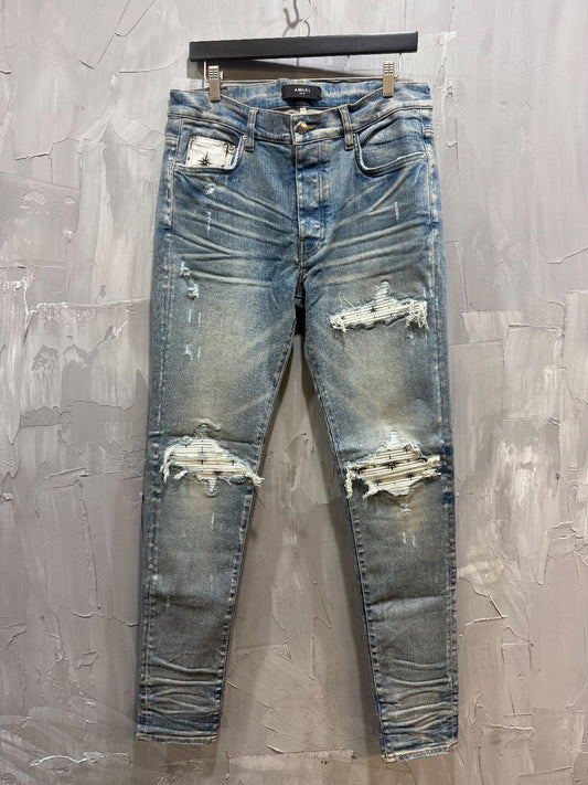 Amiri Jean MX1 White Patch Star