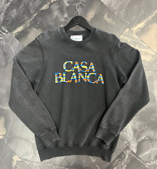 ANGE DE JOUR STACKED LOGO CHENILLE top