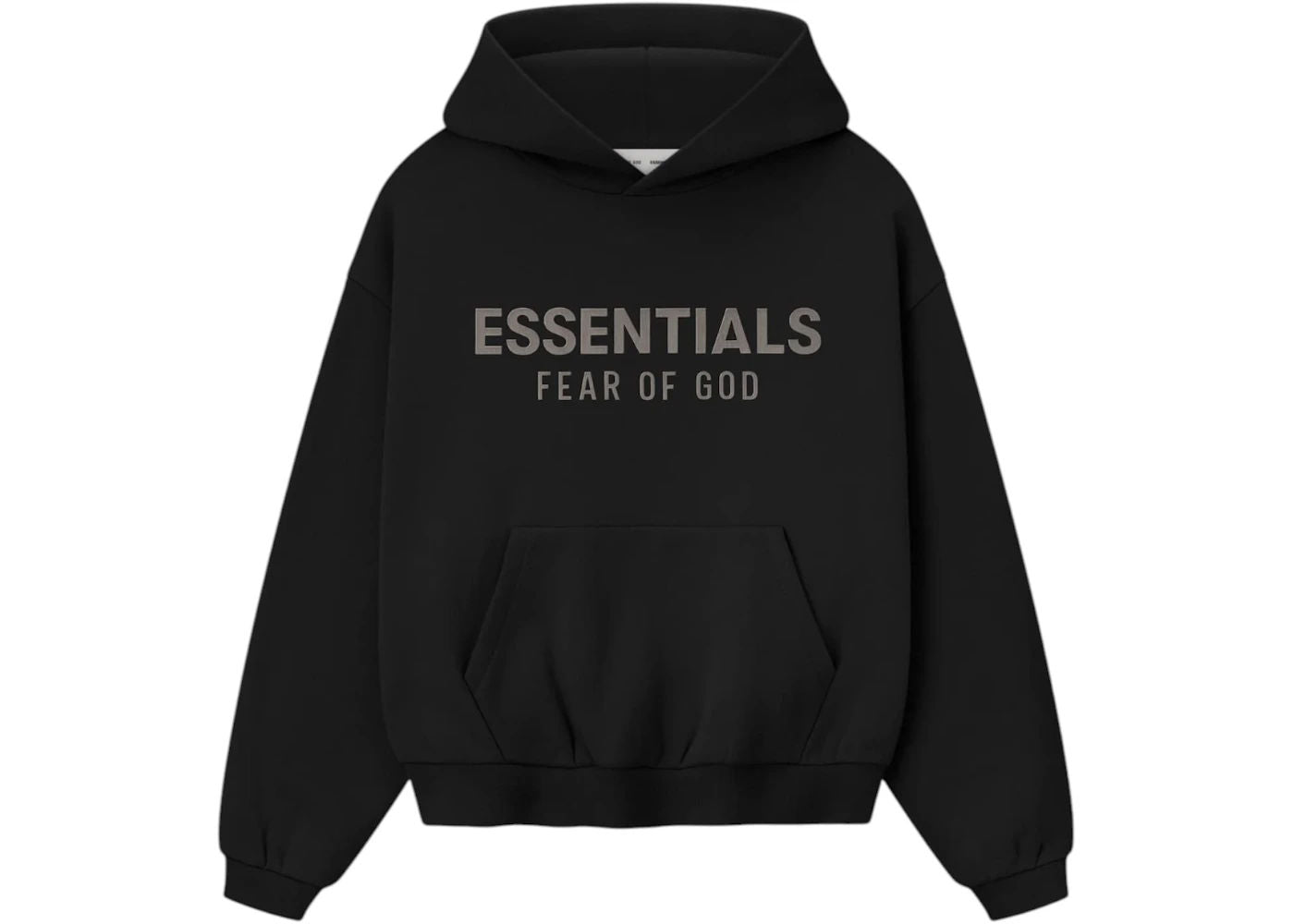 Fear of God Essentials Kids Fleece Hoodie Jet Black