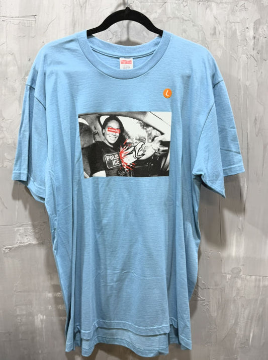 Supreme x Antihero ICE Tee Blue