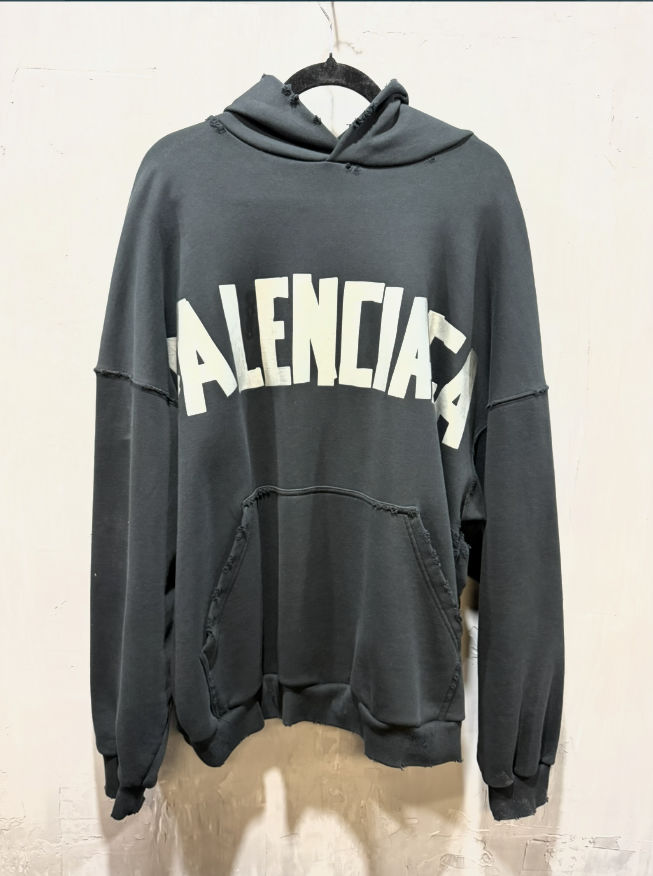 Balenciaga Masking Tape Oversized Hoodie - Used/Worn