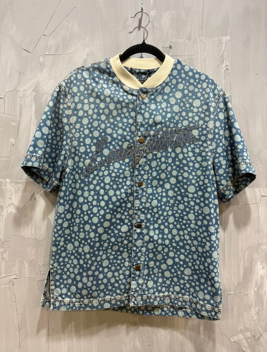 Louis Vuitton x Yayoi Kusama Monogram Infinity Dots Denim Baseball Shirt - Used/Worn
